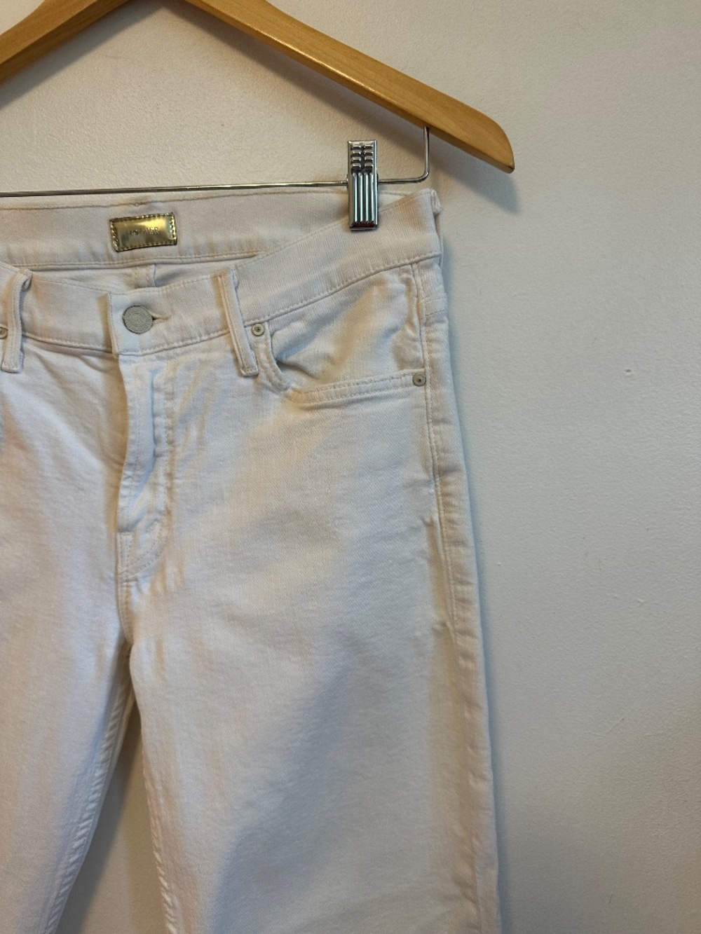 Mother The Dropout Jeans in Whipping Cream Wash | Size 26 - Picture 2 of 10